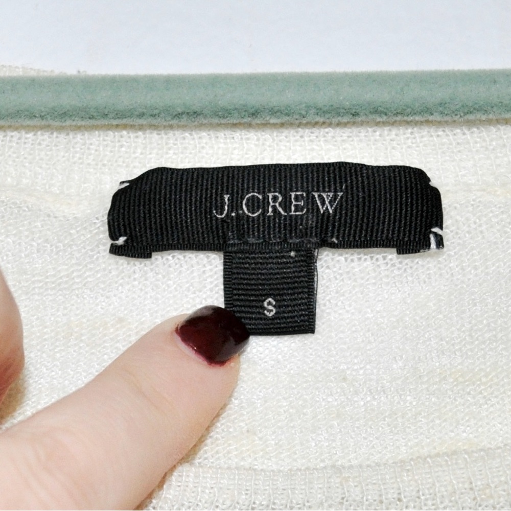 J. Crew Stacked Sequin Sweater in Ivory - Picture 9 of 9